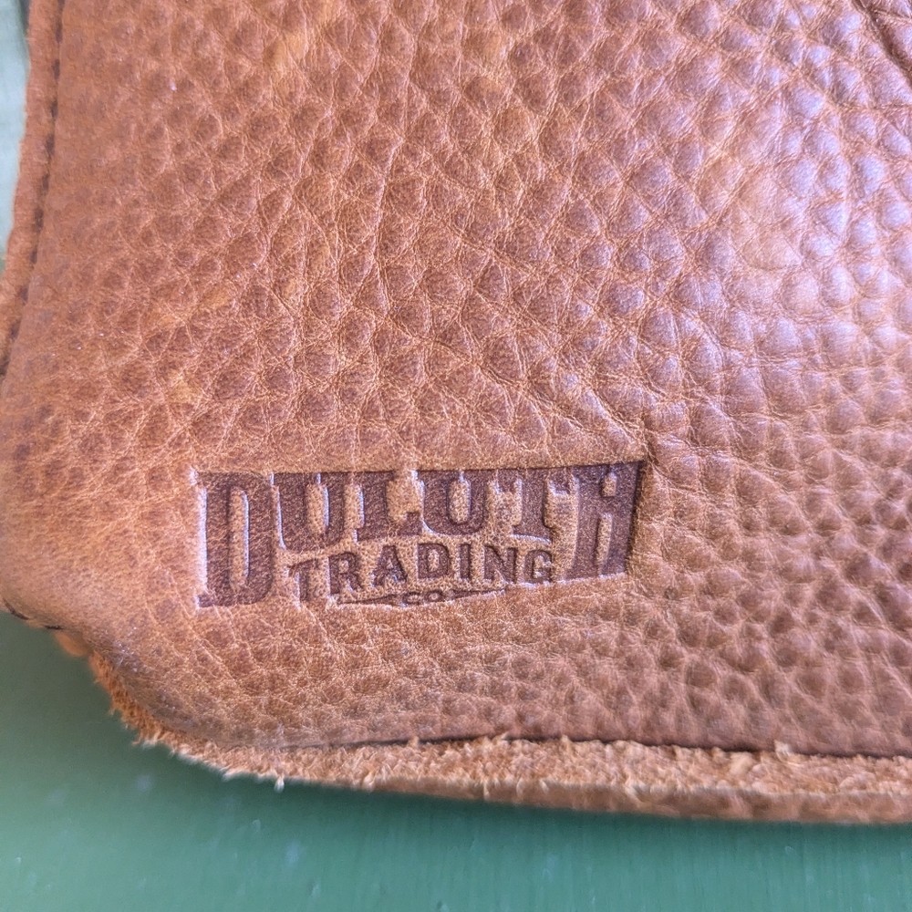 Duluth Trading Company Tan Leather Crossbody Bag - Picture 2 of 9